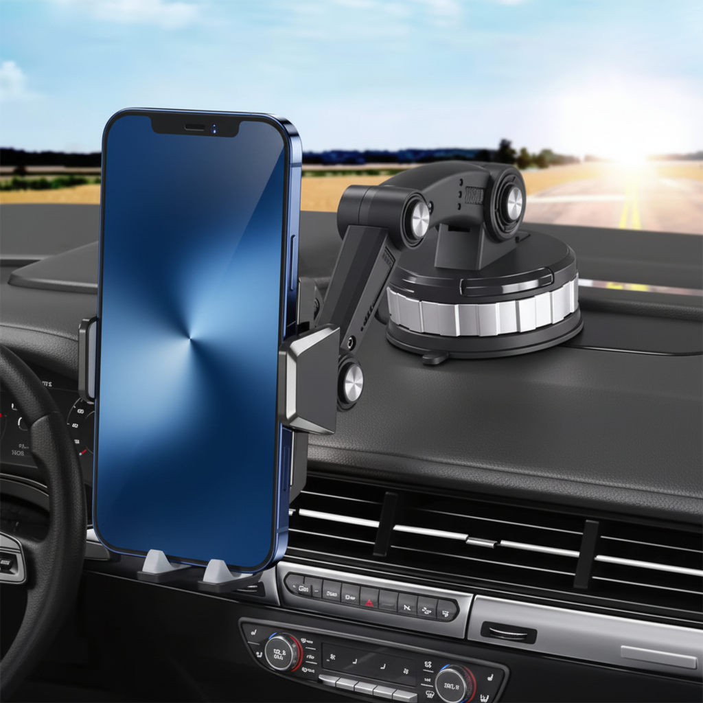 Car Phone Holder 360° Rotation Strong Suction Cup