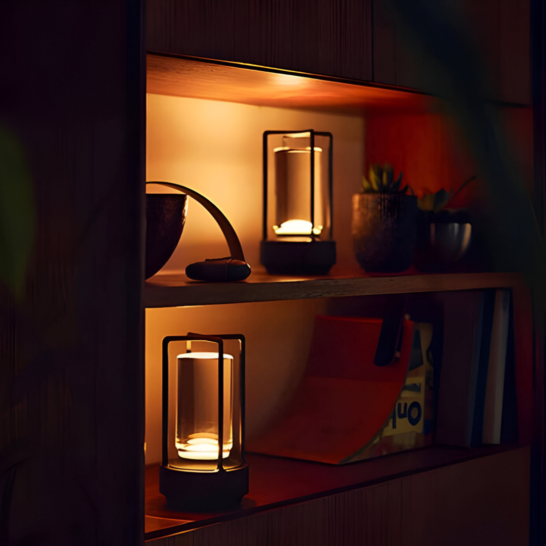 ElegantLight - Lampada da tavolo portatile e impermeabile