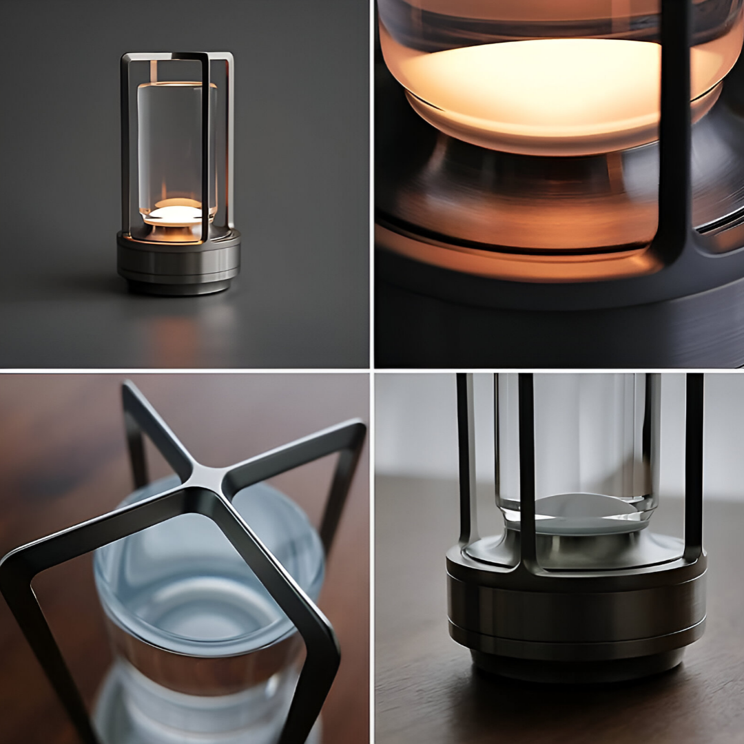 ElegantLight - Lampada da tavolo portatile e impermeabile