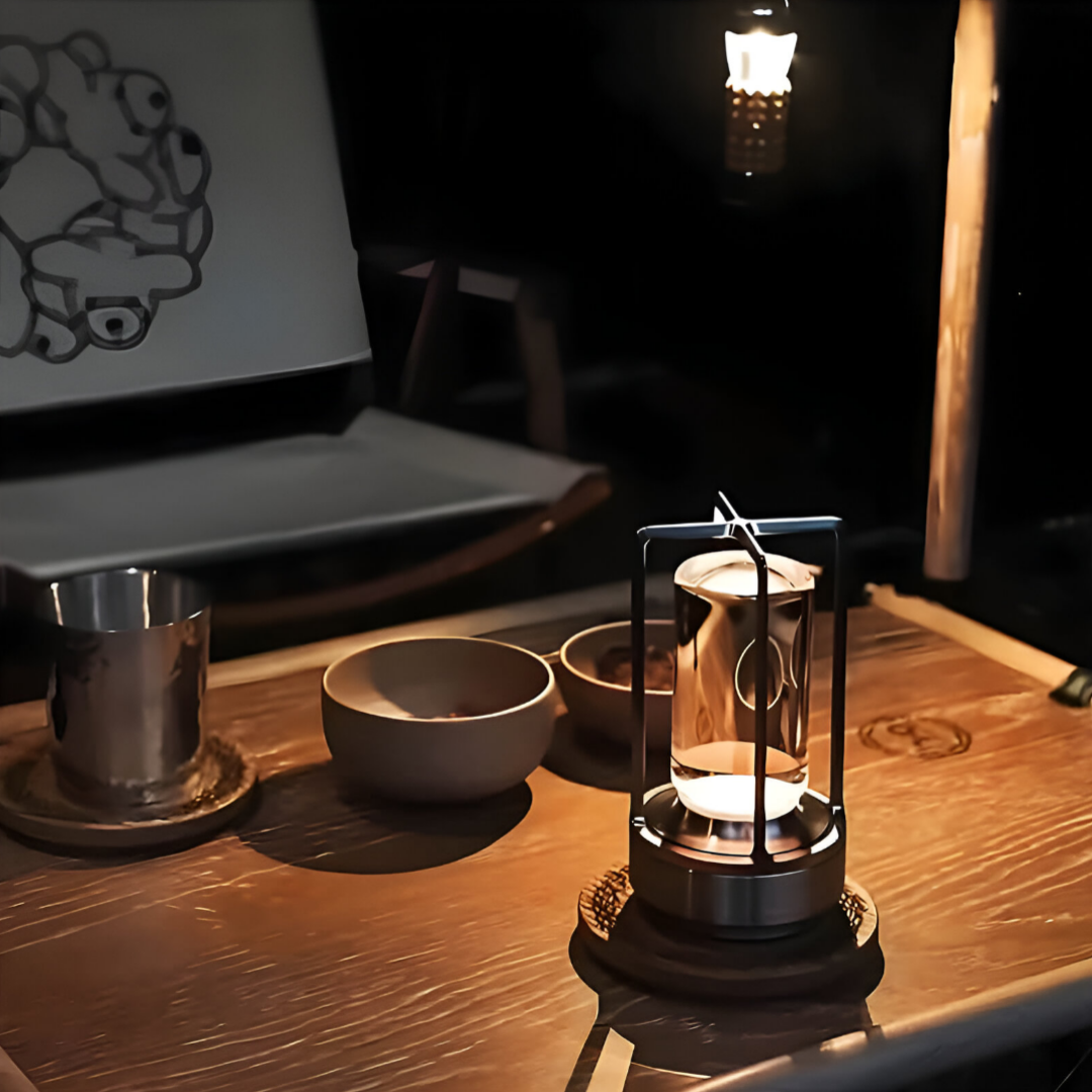 ElegantLight - Lampada da tavolo portatile e impermeabile