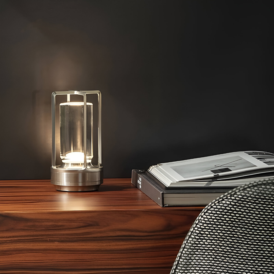 ElegantLight - Lampada da tavolo portatile e impermeabile