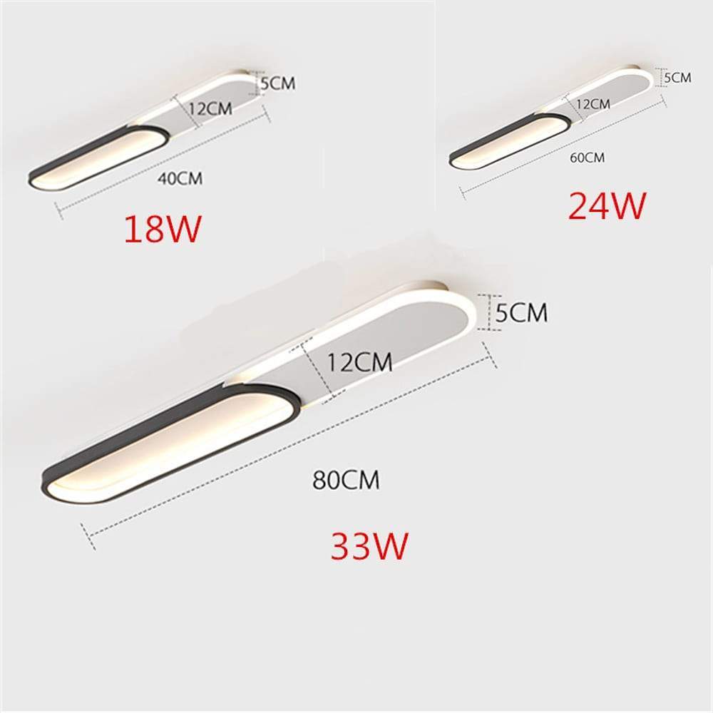 Lámpara de techo empotrada rectangular 2 Minimalista LED