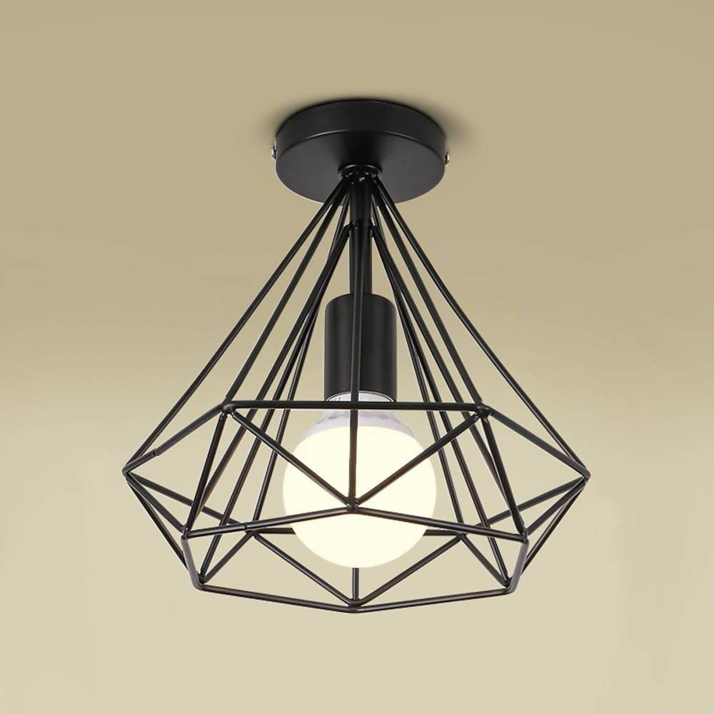 1-Licht Mini Lampada da Soffitto Retro Geometrica in Metallo LED