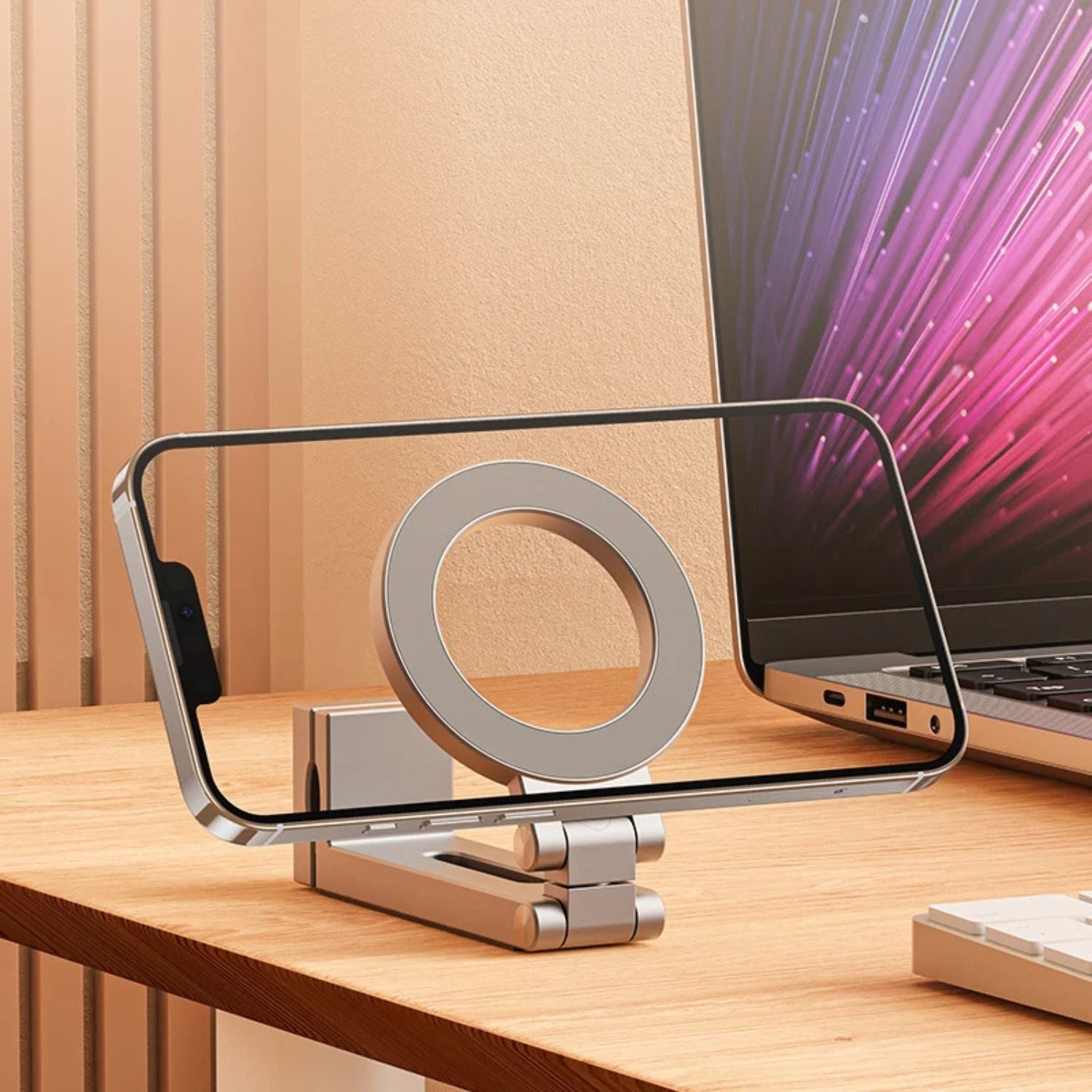 Supporto magnetico portatile per telefono da viaggio