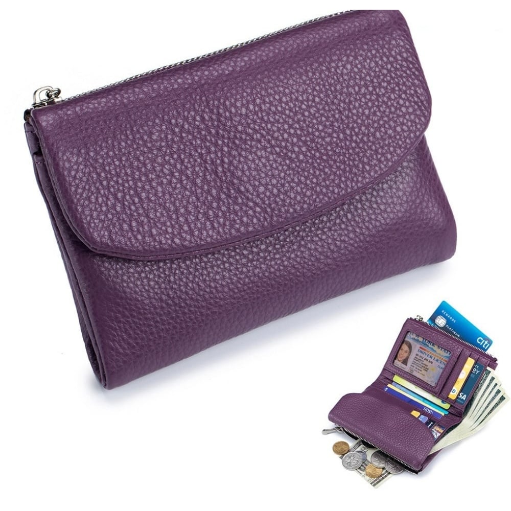 Portafoglio Donna RFID Porta Carte Monete Sottile - Image 11