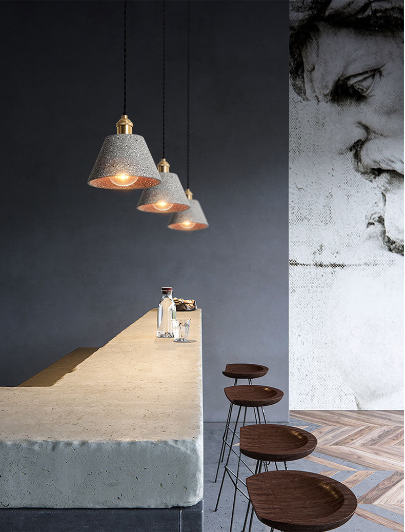 Lampade a sospensione classiche in cemento