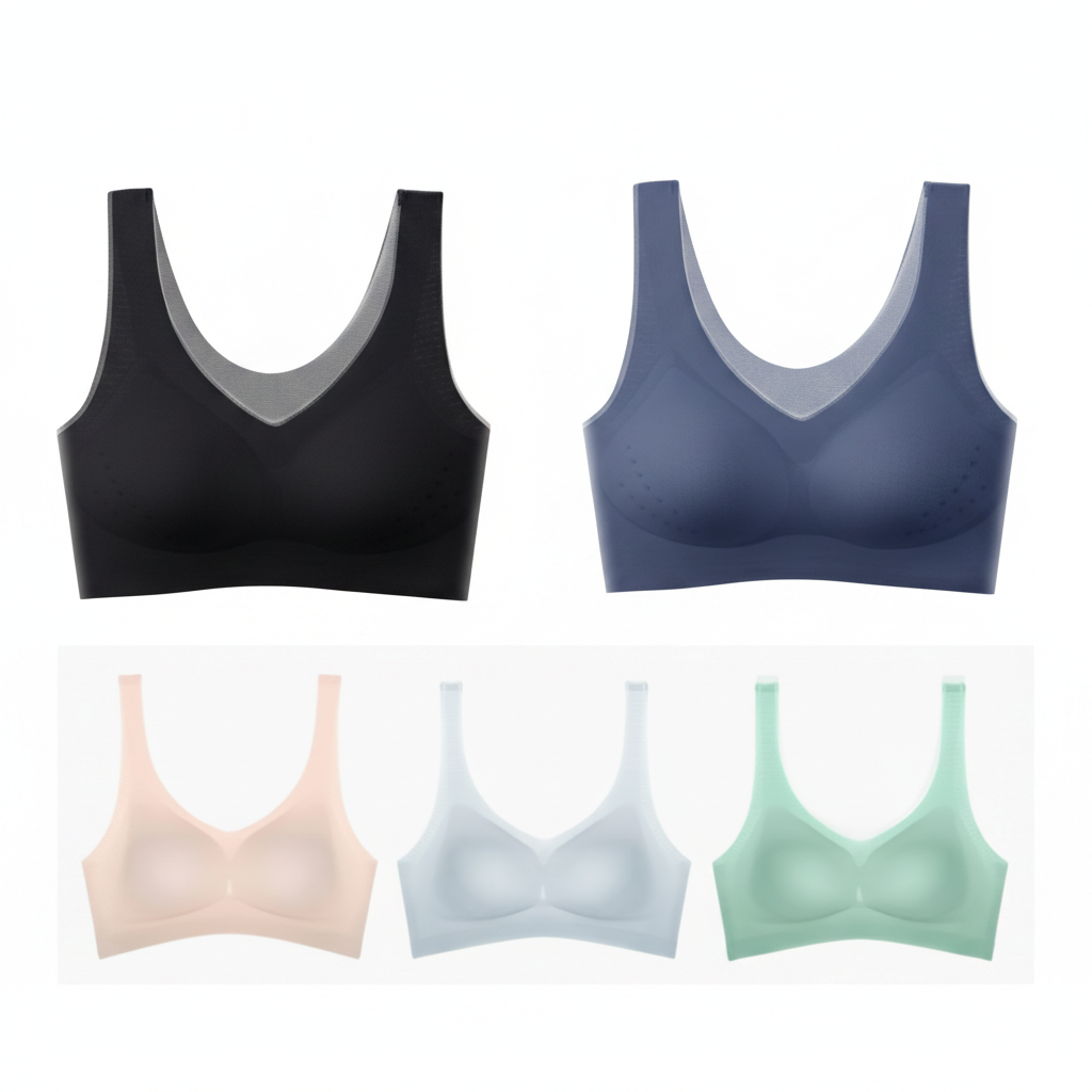 Reggiseno Senza Cuciture Comodo Scollo a V - Image 3