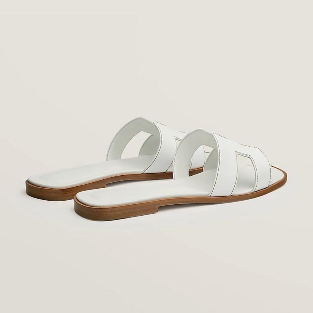 Sandali Estivi Sandali In Pelle Scivolare Sandali Eleganti - Image 6