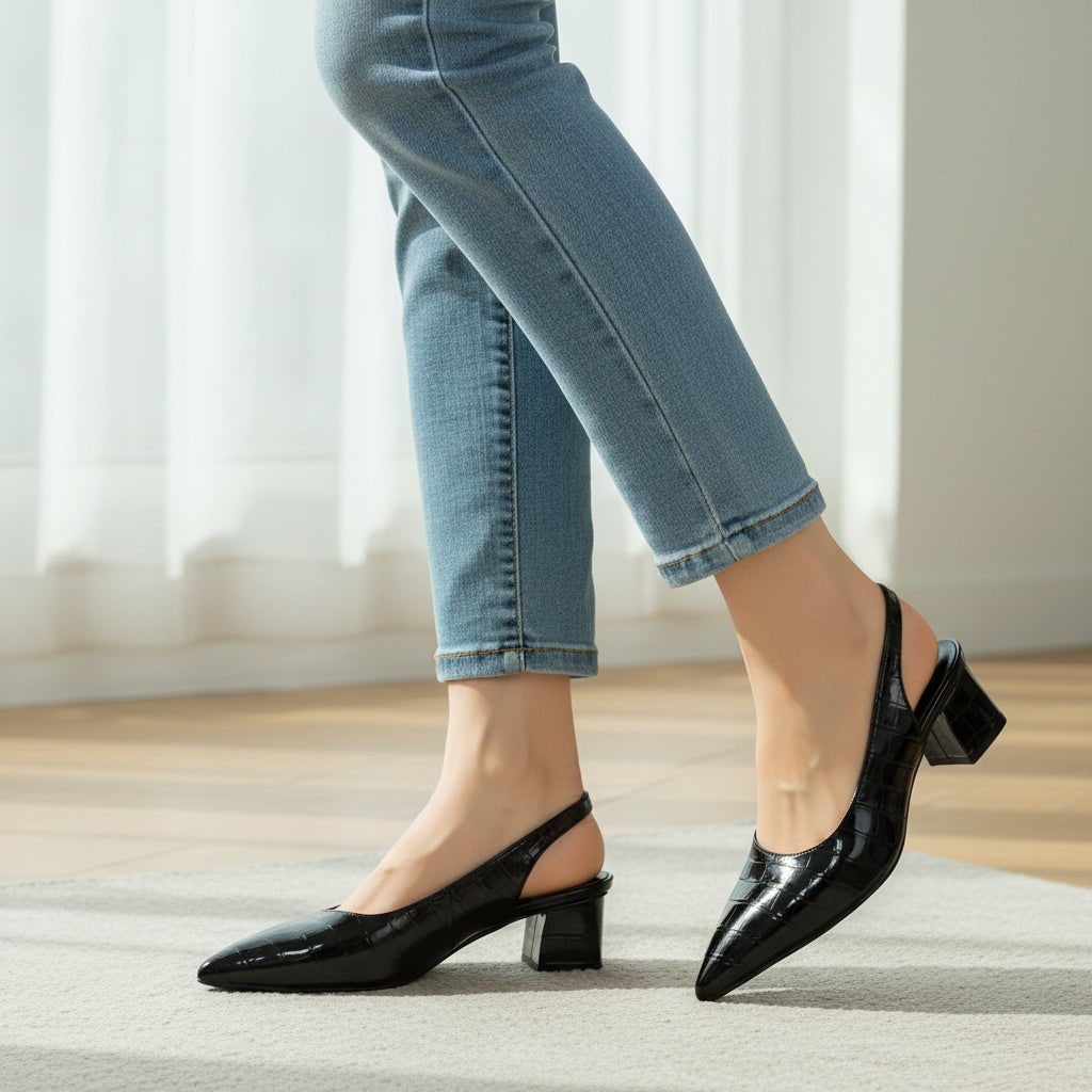 Scarpe Décolleté Tacco Slingback - Image 1