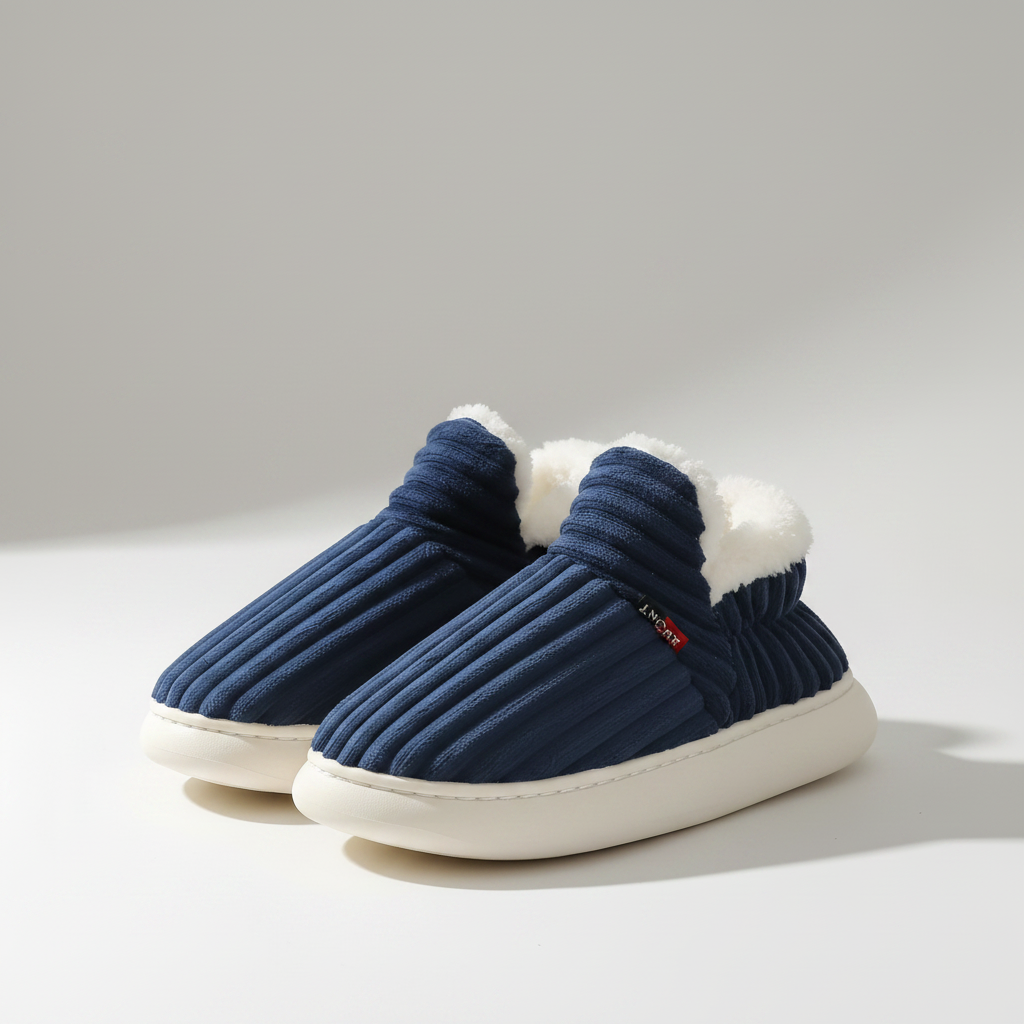 Scarpe Pantofole Fodera Peluche Calda - Image 3