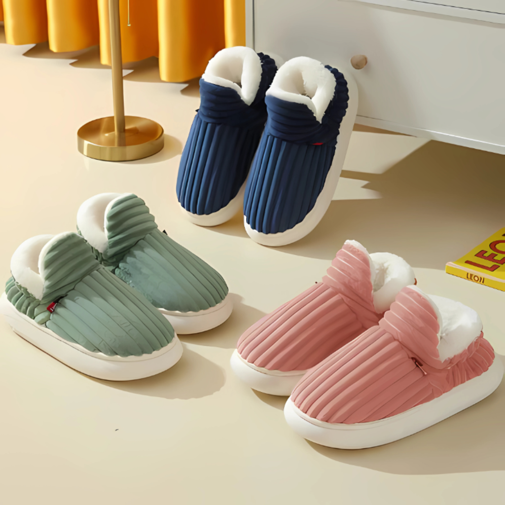 Scarpe Pantofole Fodera Peluche Calda - Image 4
