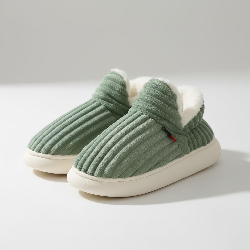 Scarpe Pantofole Fodera Peluche Calda - Image 5