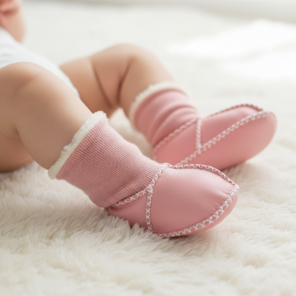 Scarpine Neonato Fodera Peluche Suola Antiscivolo - Image 2