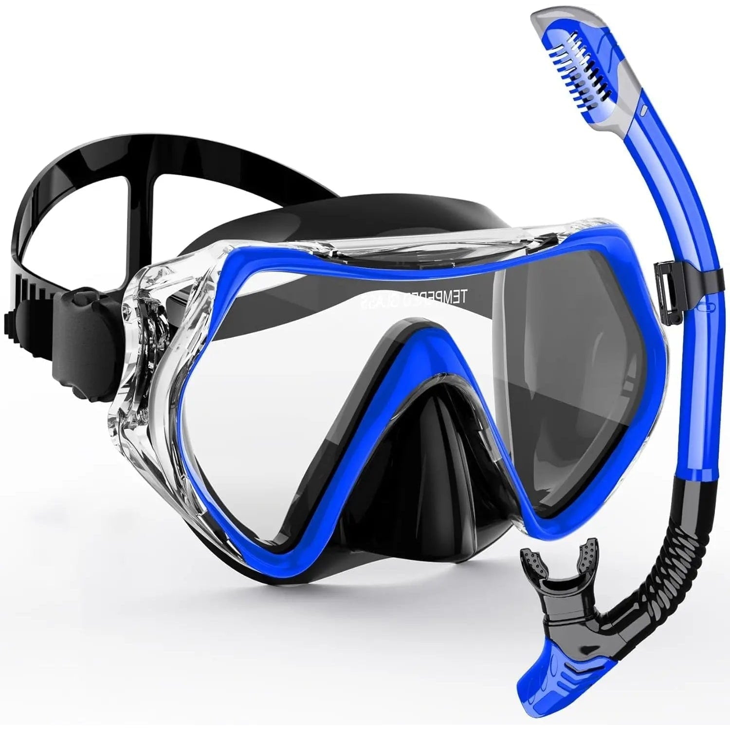 Set Maschera Snorkel Immersione Cinturino Regolabile - Image 4