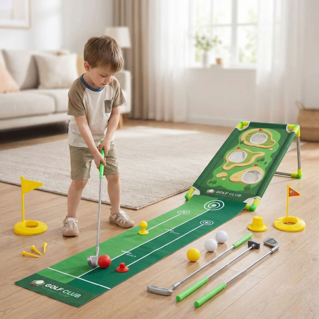 Set Mini Golf Indoor Outdoor Divertente - Image 2