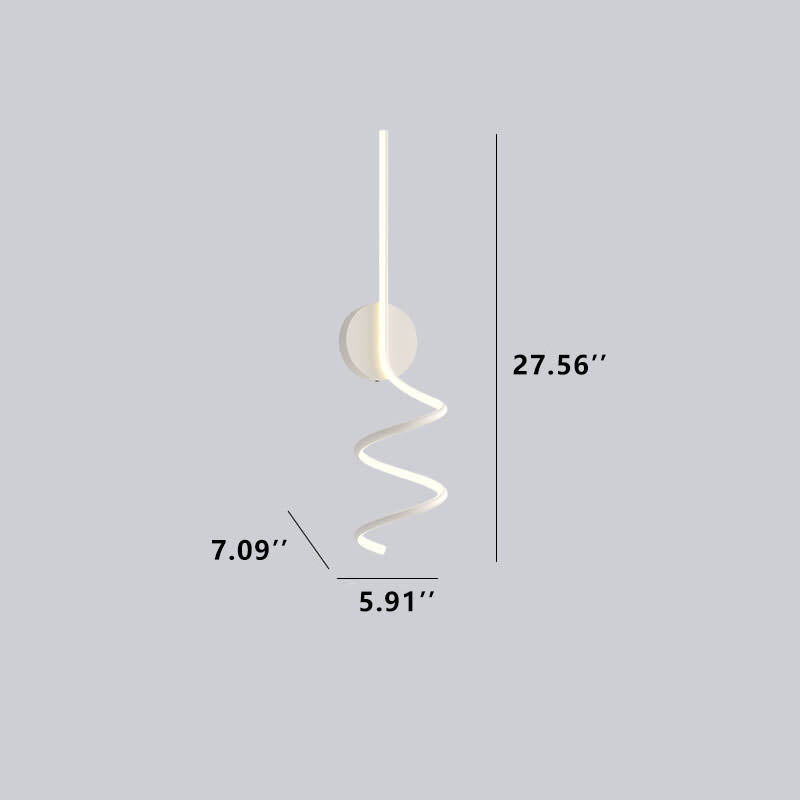 LumiArc - Lampada da parete LED con linee ad arco minimaliste e creative