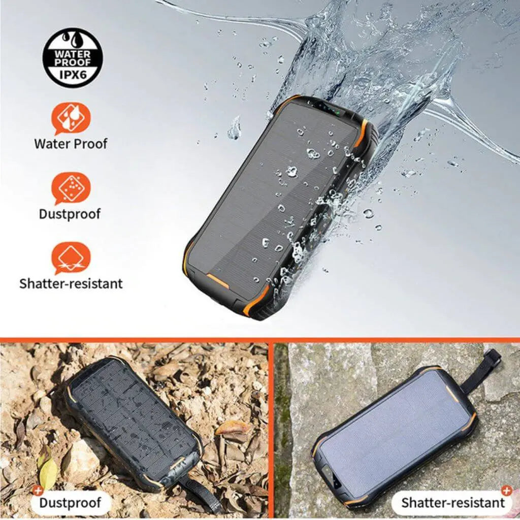 LumiCharge PowerBank Energia Solare - Caricatore Resistente Alle Intemperie