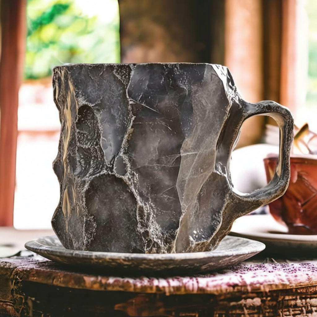 Tazza Decorativa Artigianale Design Unico E Naturale - Image 4