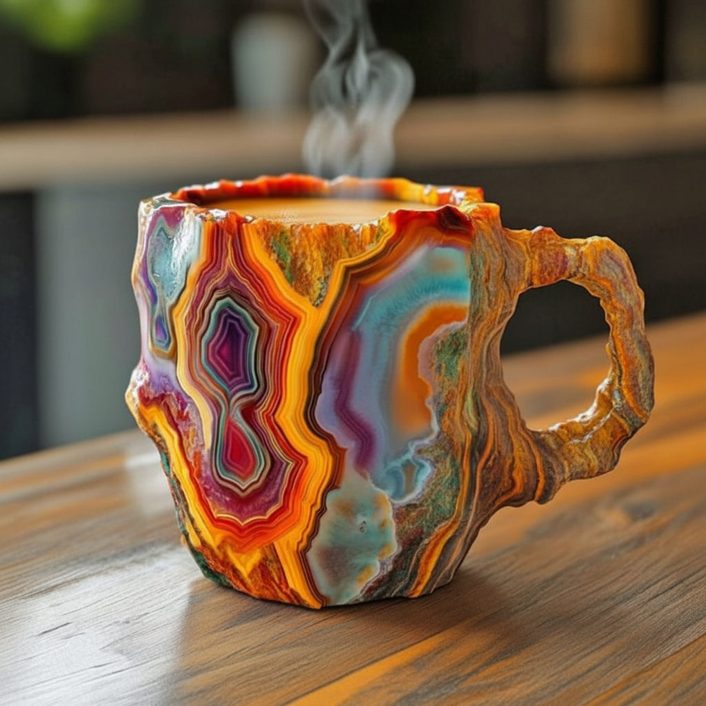 Tazza Decorativa Artigianale Design Unico E Naturale - Image 5