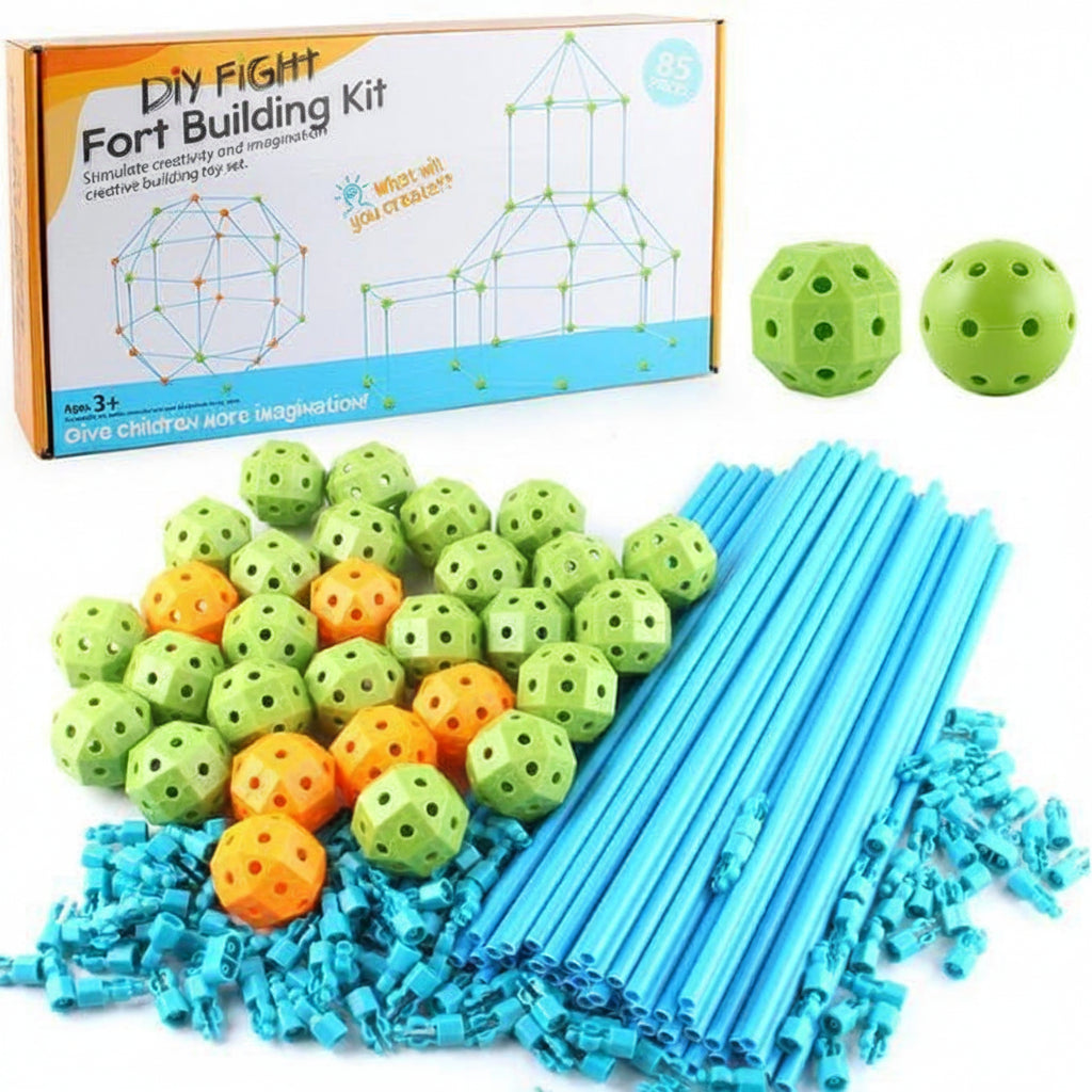 Tent Building Kit Creative Play Set Imagination Development - Image 1