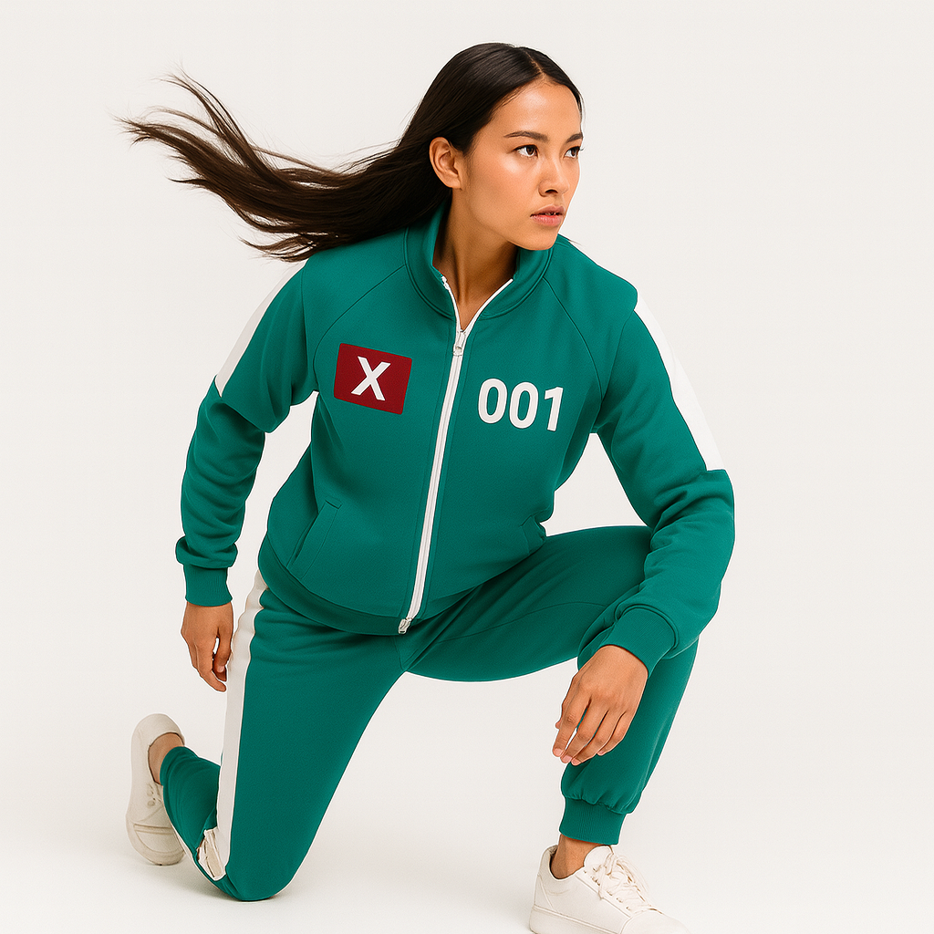 Tuta Da Gioco Tuta Verde Women's Sportiva E Casual - Image 3