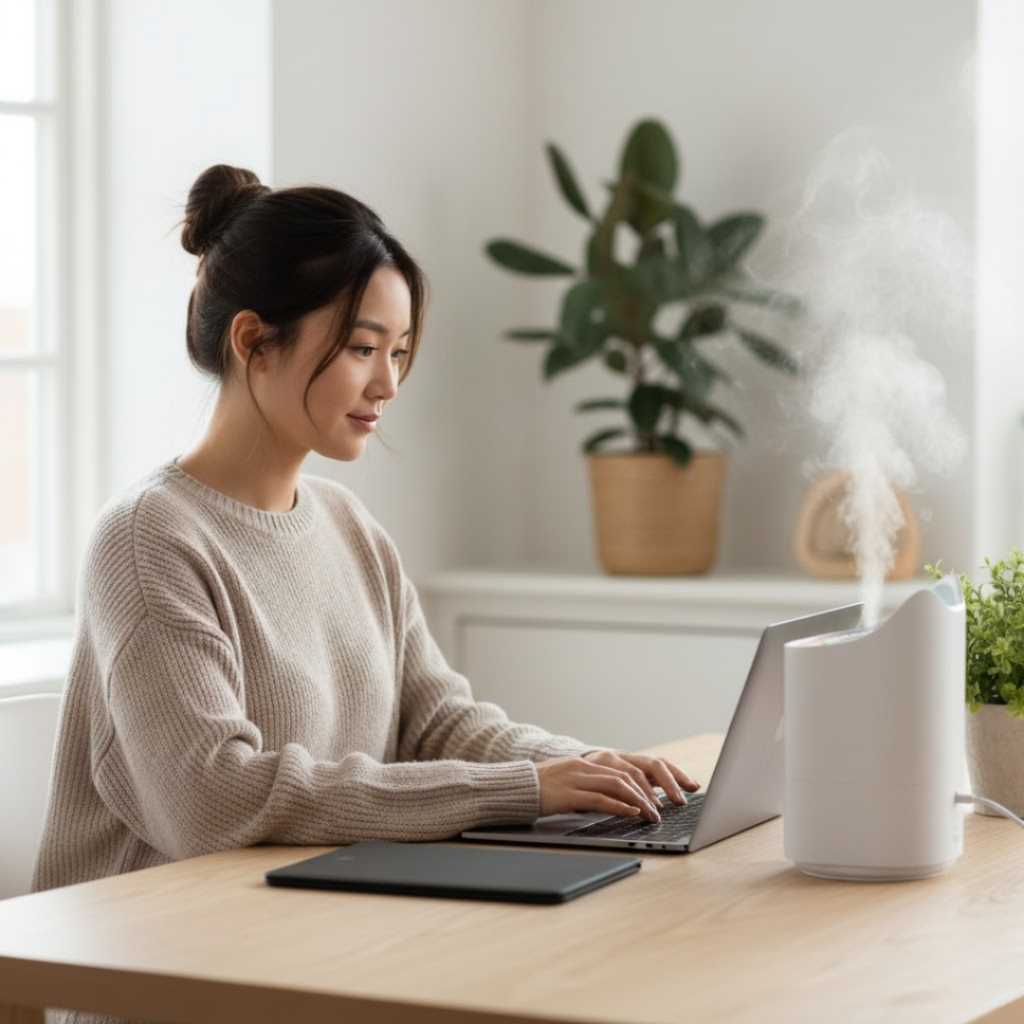 Umidificatore Elettrico Compatto Casa E Ufficio - Image 4