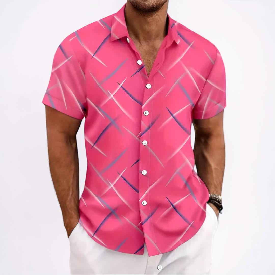 Uomo Camicia Manica Corta Fantasia | Camicia Casual - Image 3