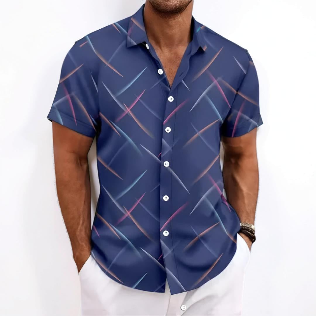 Uomo Camicia Manica Corta Fantasia | Camicia Casual - Image 4