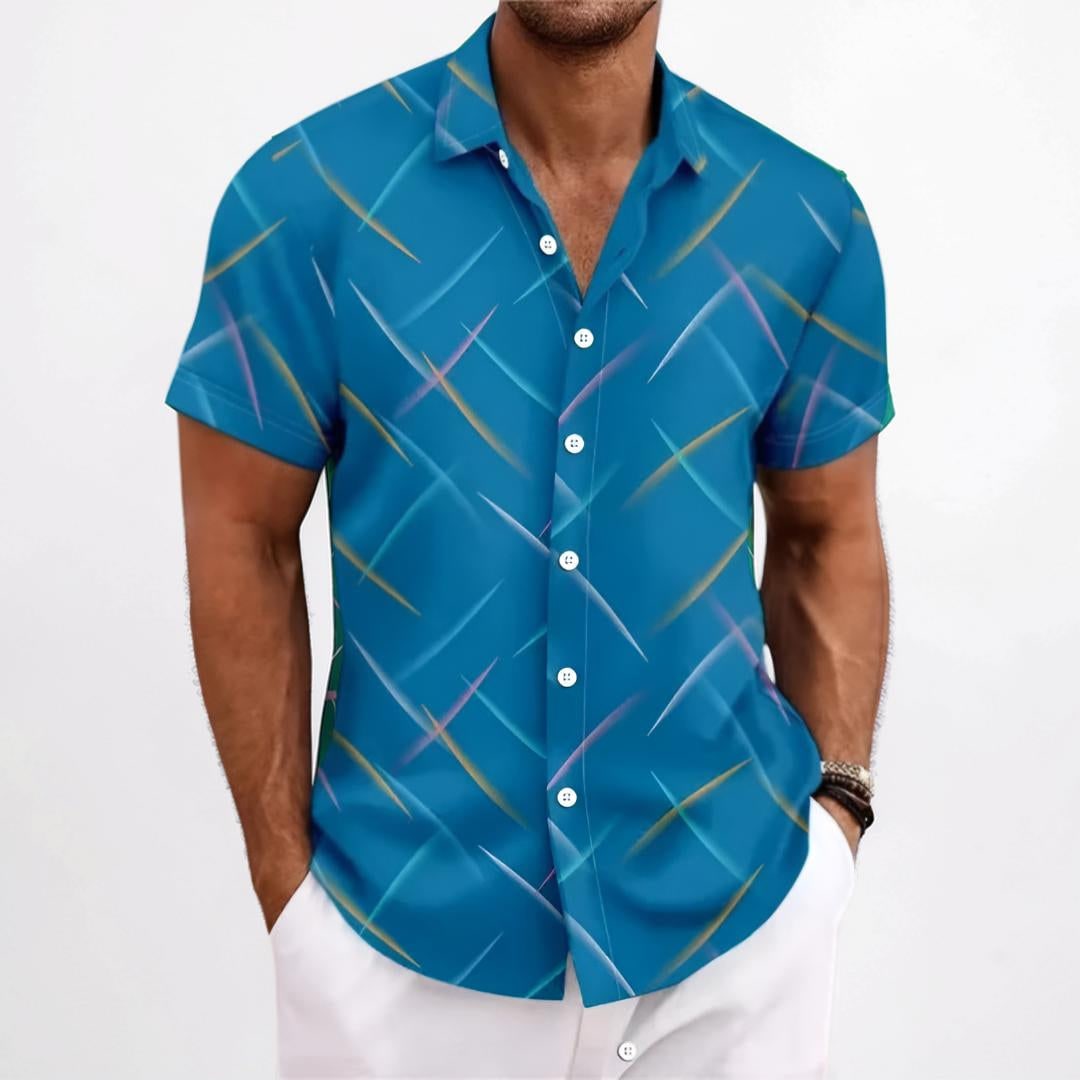Uomo Camicia Manica Corta Fantasia | Camicia Casual - Image 7