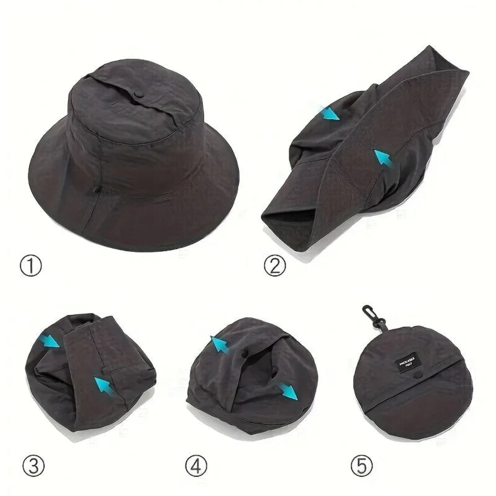 Uomo Cappello Da Sole Pieghevole Bucket | Escursionismo - Image 6