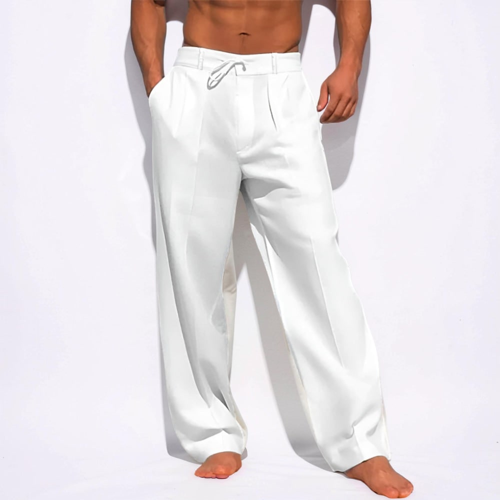 Uomo Pantaloni Casual Gamba Dritta | Pantaloni Mare - Image 2