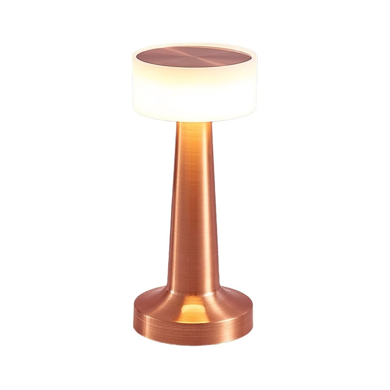 Lampada da tavolo moderna Halo wireless e ricaricabile con luce LED