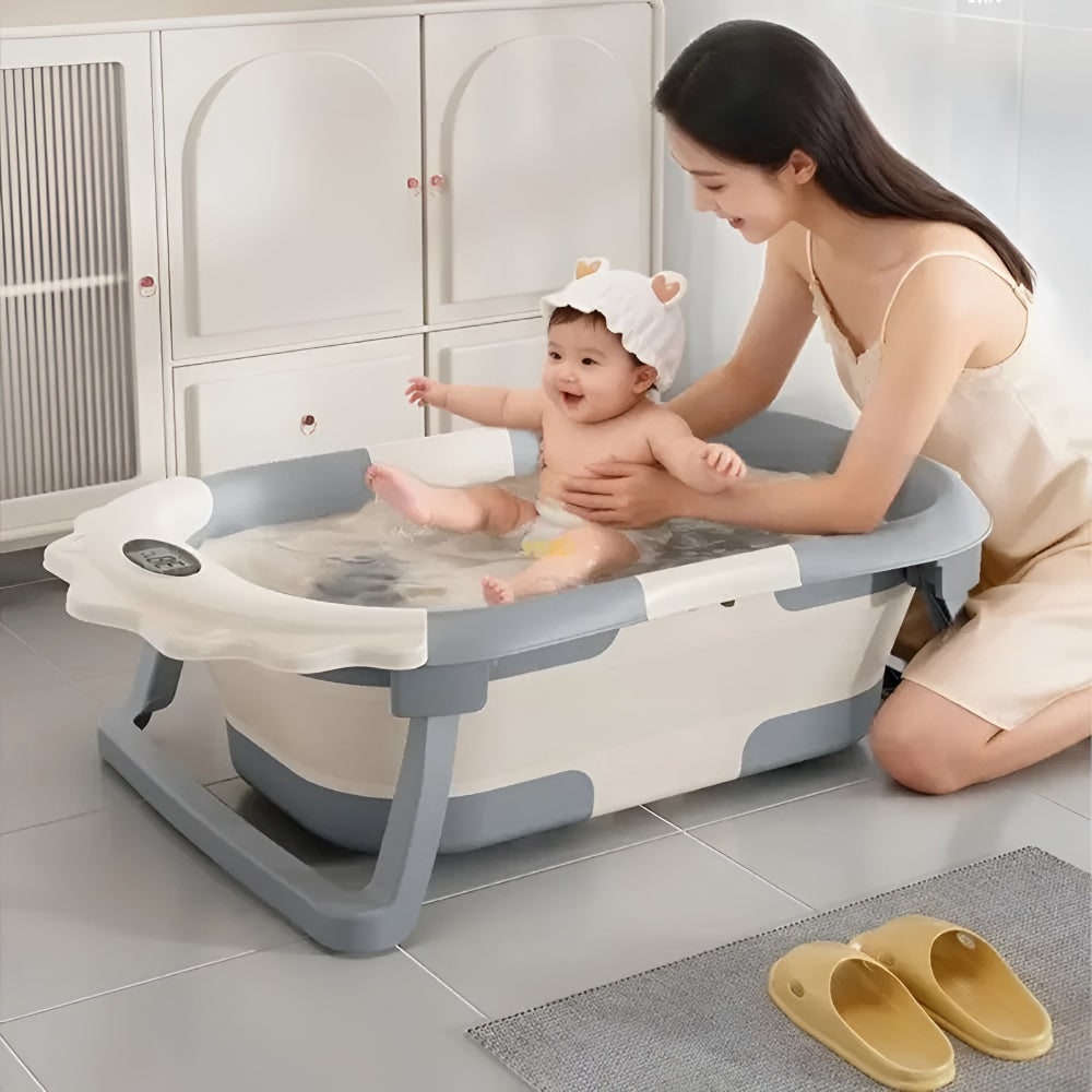 Vaschetta Bagnetto Neonato Pieghevole Portatile - Image 1