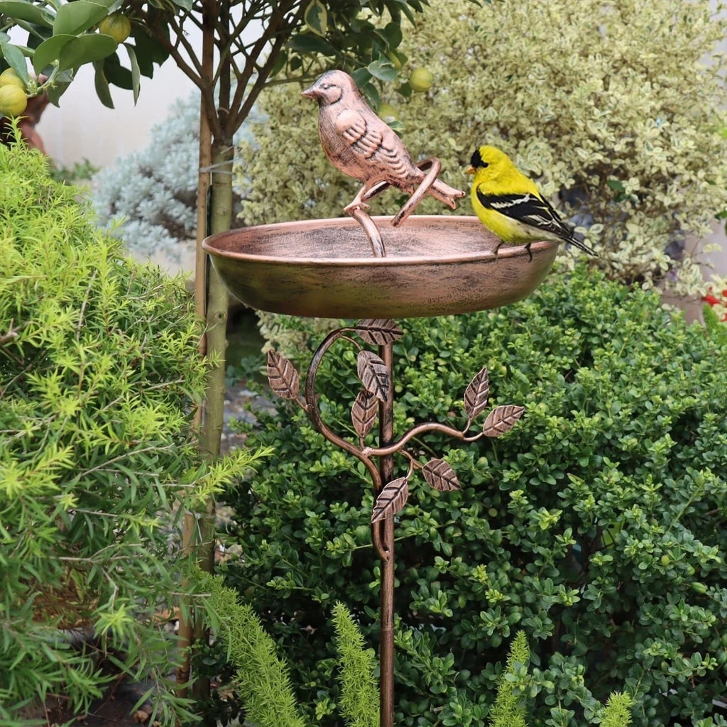 Vaschetta Uccelli Giardino Supporto Decorativo - Image 5