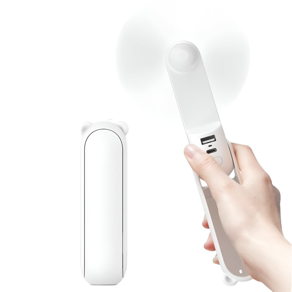 Ventilatore Portatile USB Pieghevole Power Bank - Image 2