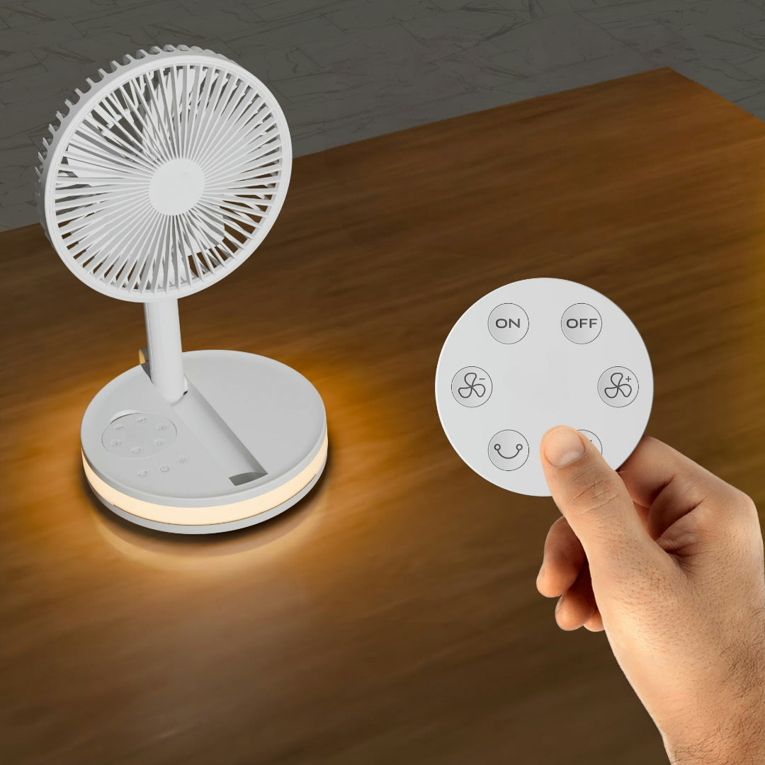 Rechargeable USB Portable Table Fan with Remote Control