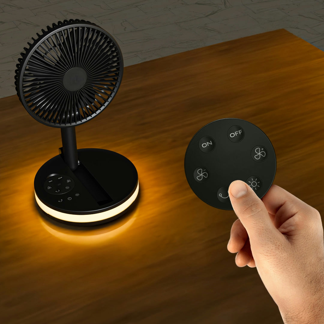 Rechargeable USB Portable Table Fan with Remote Control
