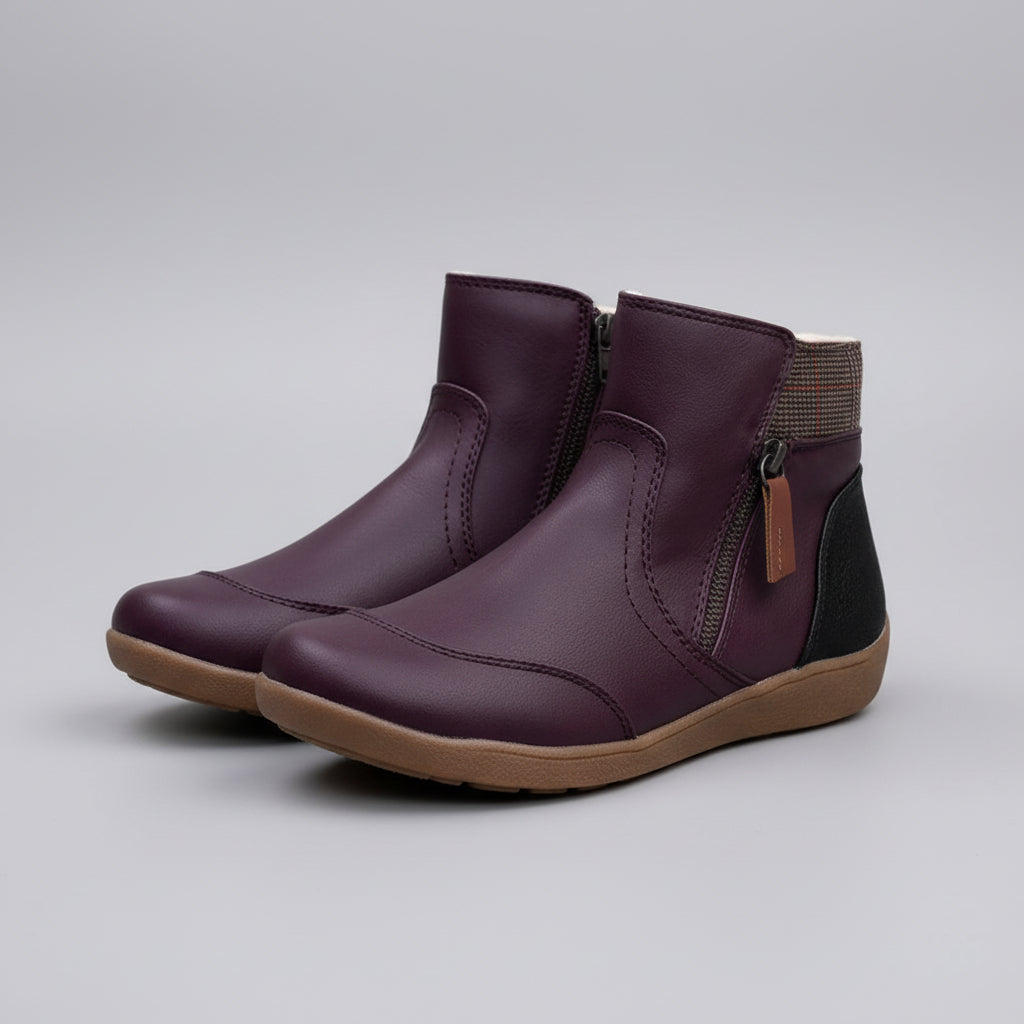 Womens Ankle Boots Orthopedic Waterproof Leather Non Slip Comfort