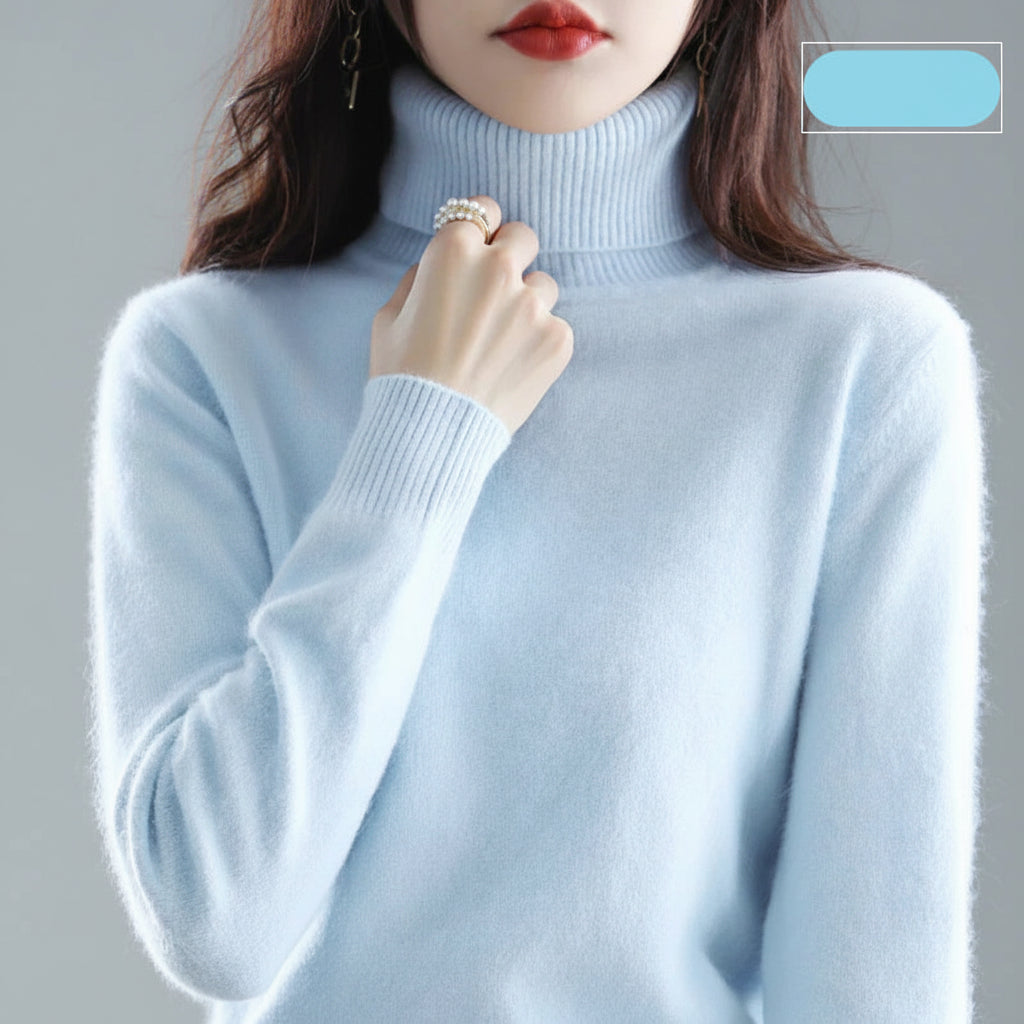 Ladies Soft Turtleneck Sweater Luxury Comfort