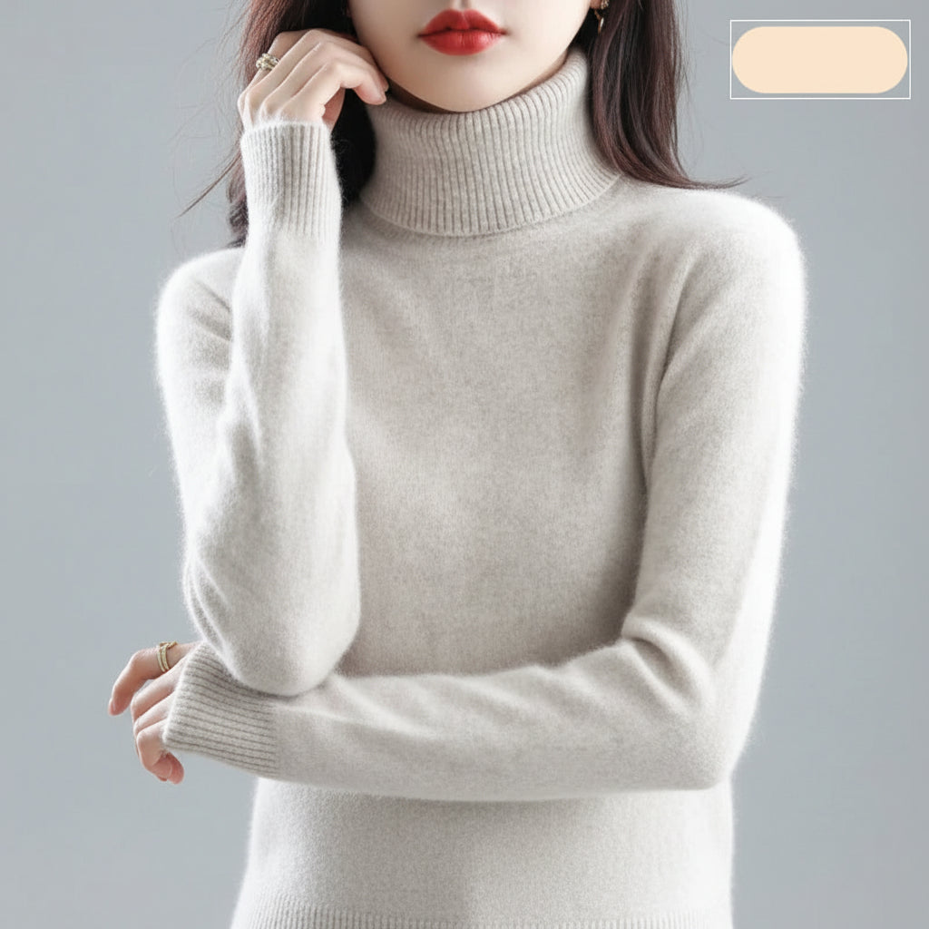 Ladies Soft Turtleneck Sweater Luxury Comfort