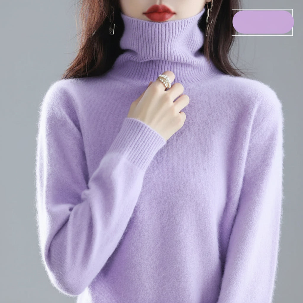 Ladies Soft Turtleneck Sweater Luxury Comfort