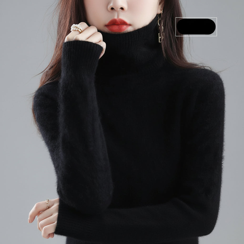 Ladies Soft Turtleneck Sweater Luxury Comfort