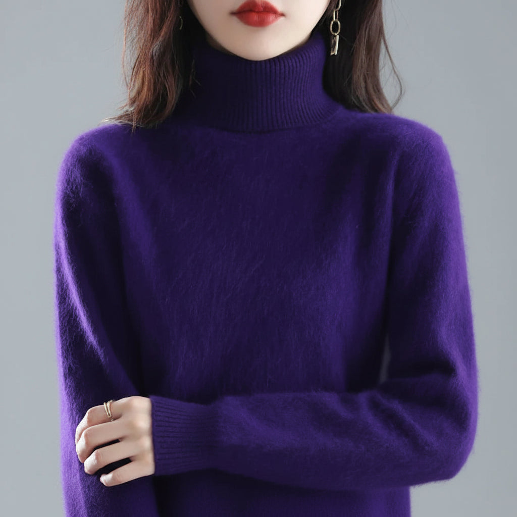 Ladies Soft Turtleneck Sweater Luxury Comfort