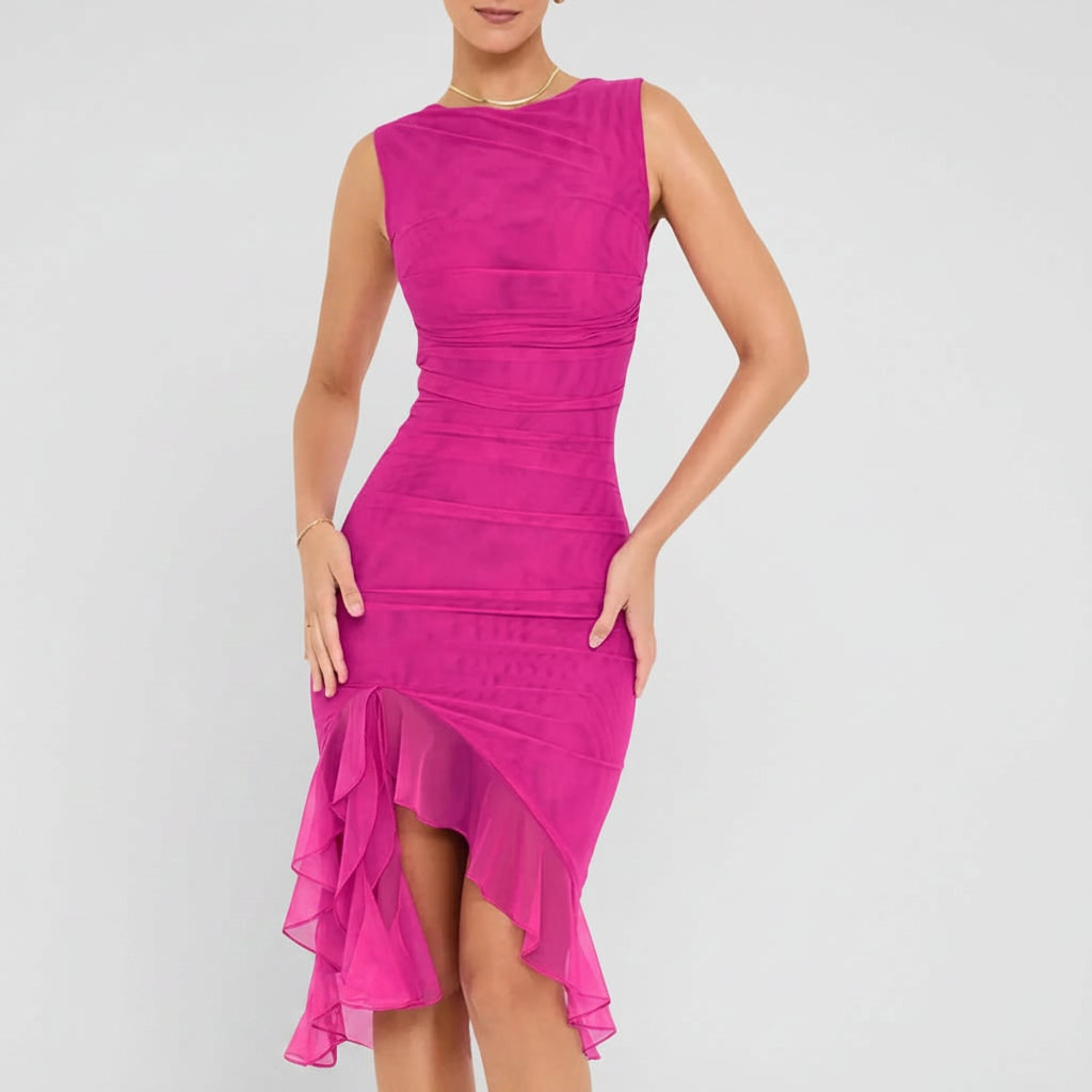 Women's Da Cocktail Abito Midi Sleeveless | Party Dress - Image 4