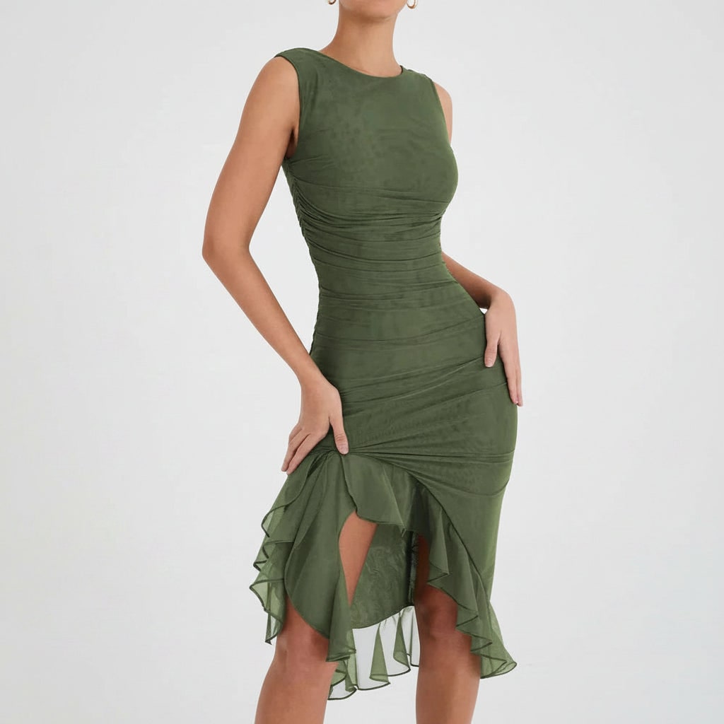 Women's Da Cocktail Abito Midi Sleeveless | Party Dress - Image 6