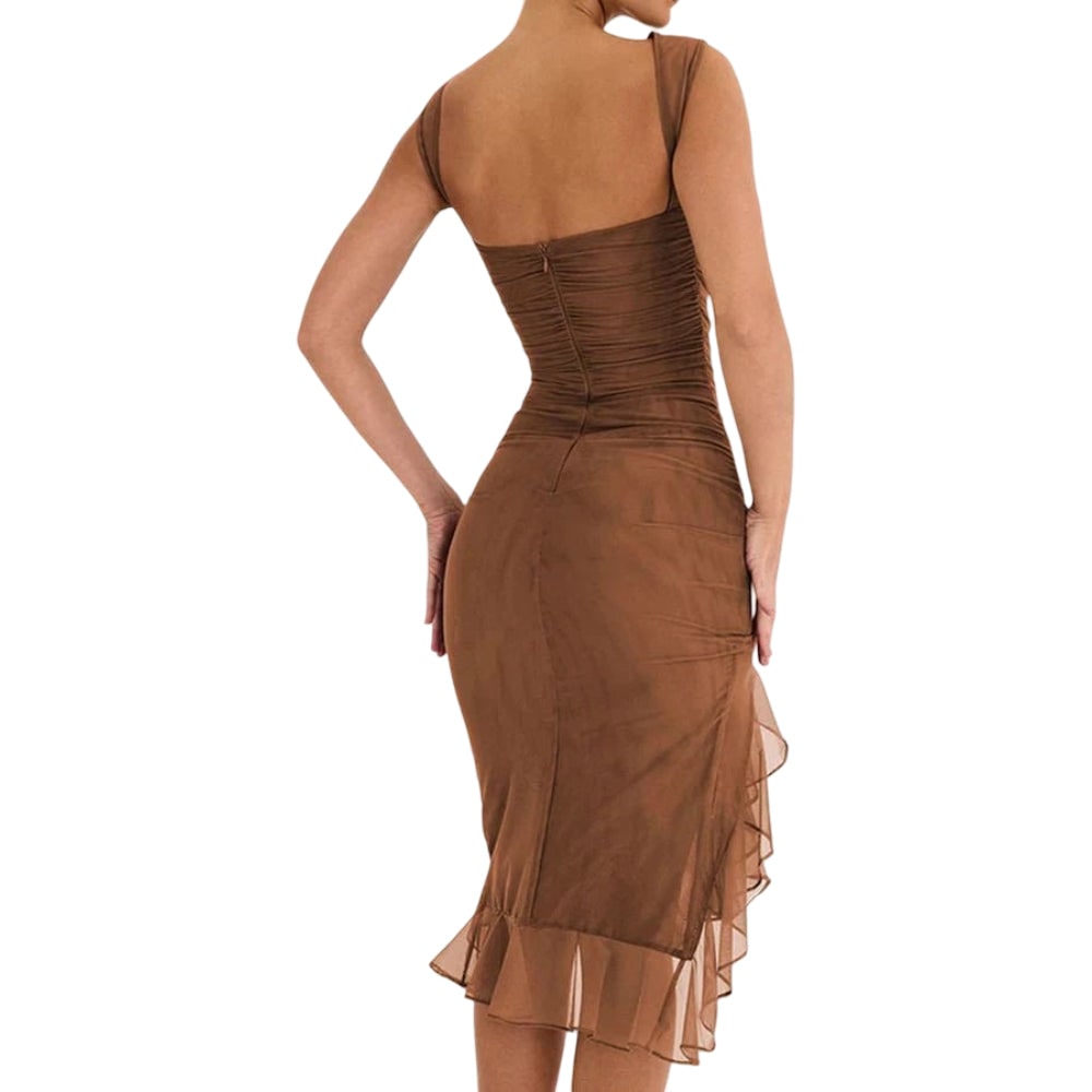 Women's Da Cocktail Abito Midi Sleeveless | Party Dress - Image 9