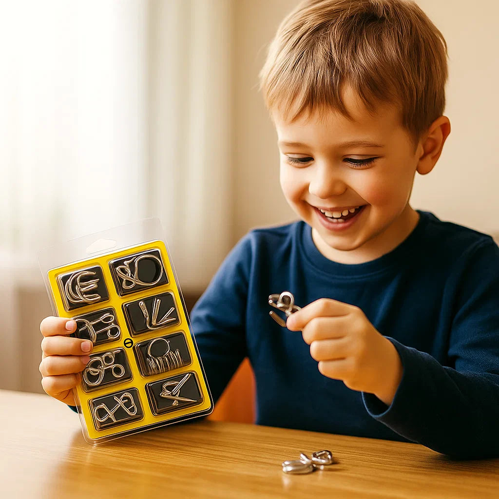 Puzzle Toy Children Metal Logical Thinking Educational Set