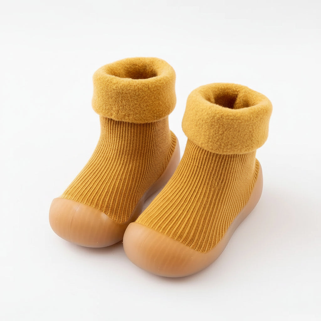 Antislip Socks Toddlers Warm Cotton Baby Shoes First Steps