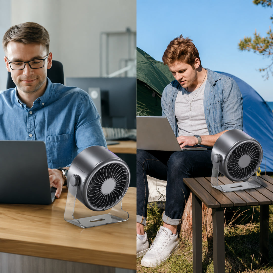 Silent USB Desk Fan Portable Cooling